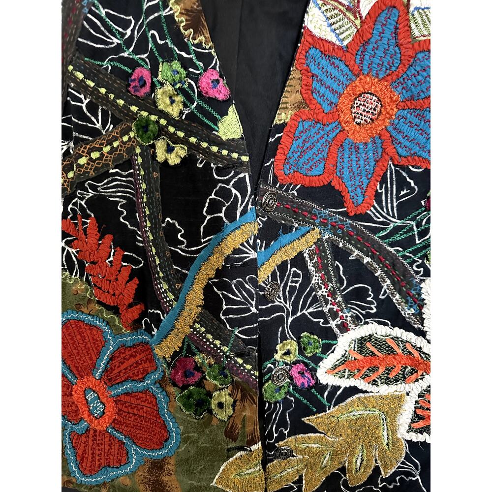 Vtg - Patchwork Vest - image 3